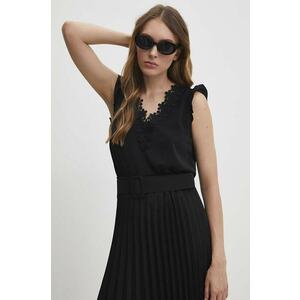 Answear Lab bluza femei, culoarea negru, neted imagine