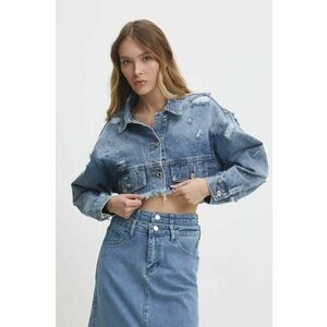 Answear Lab geacă din denim femei, de tranziție, oversized imagine
