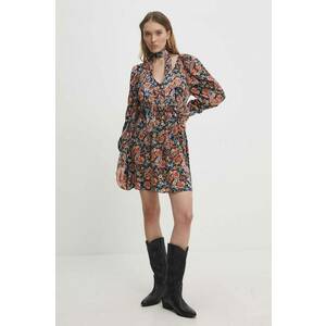 Answear Lab rochie culoarea bleumarin, mini, evazată imagine