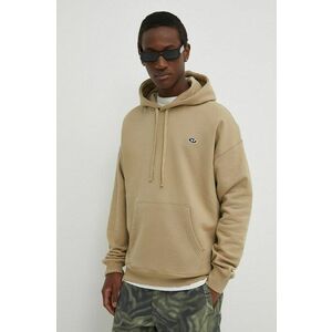 Diesel hanorac de bumbac S-ROB-HOOD-DOVAL-PJ bărbați, culoarea bej, cu glugă, uni, A03786.0BKAF imagine