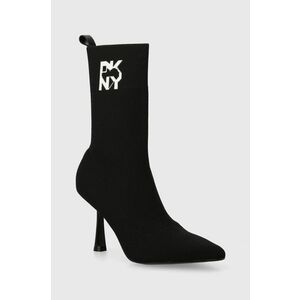 Dkny botine Sansa femei, culoarea negru, cu toc cui, K2490325 imagine