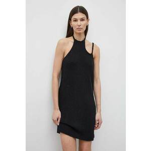 Won Hundred rochie culoarea negru, mini, evazată, 2809-11084 imagine