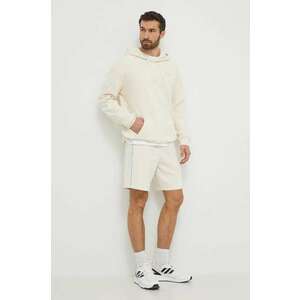 The North Face hanorac de bumbac barbati, culoarea bej, cu glugă, cu imprimeu, NF0A87D3QLI1 imagine