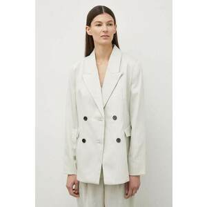 Bruuns Bazaar sacou PinBBTonya blazer culoarea gri, cu doua randuri de nasturi, modelator, BBW3833 imagine