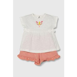 zippy set de bumbac pentru bebelusi culoarea portocaliu imagine