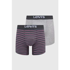 Levi's boxeri 2-pack barbati, culoarea gri imagine