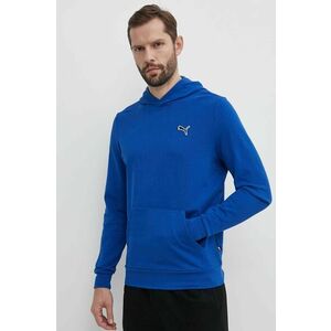 Puma hanorac de bumbac BETTER ESSENTIALS bărbați, culoarea bleumarin, cu glugă, uni 675978 imagine