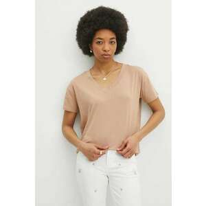 Medicine tricou din bumbac culoarea bej imagine