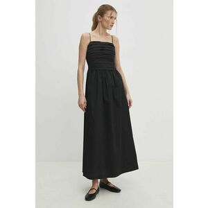Answear Lab rochie culoarea negru, maxi, evazată imagine