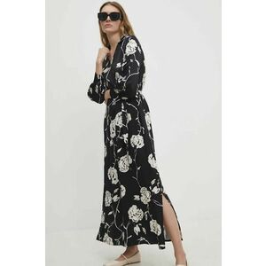 Answear Lab rochie culoarea negru, maxi, dreaptă imagine