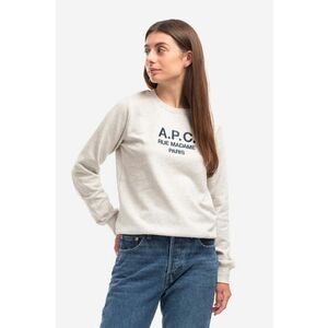 A.P.C. hanorac de bumbac Sweat Tina femei, culoarea bleumarin, cu imprimeu COEZD.F27561-MARINE imagine