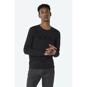 A.P.C. hanorac de bumbac Sweat Vpc bărbați, culoarea negru, cu imprimeu COECQ.H27378-DARKNAVY imagine