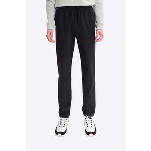 A.P.C. pantaloni de bumbac bărbați, culoarea negru, drept COERD.H08354-BLACK imagine