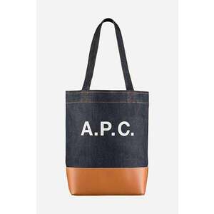 A.P.C. poșetă culoarea bleumarin CODDP.M61568-CARAMEL imagine