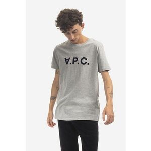 A.P.C. tricou din bumbac VPC Color culoarea gri, cu imprimeu COEZB.H26943-LIGHTGRAYC imagine