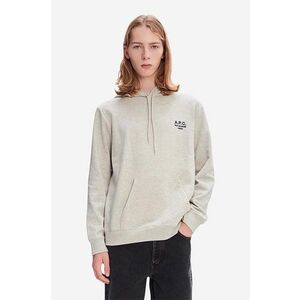 A.P.C. hanorac de bumbac Marvin bărbați, culoarea negru, cu glugă, cu imprimeu COEZD.H27733-MARINE imagine