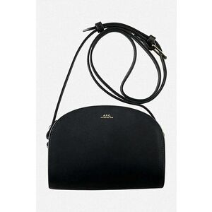 A.P.C. poșetă de piele Demi culoarea negru PXAWV.F61392-GREIGE imagine