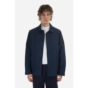 A.P.C. geacă de in culoarea bleumarin, de tranziție LIAEO.H03053-MARINE imagine