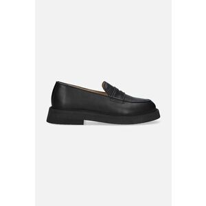 A.P.C. mocasini de piele bărbați, culoarea negru PXBAA.H53274-BLACK imagine