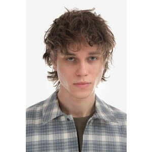 A.P.C. cămașă din bumbac Alex bărbați, culoarea gri, cu guler clasic, relaxed COGAX.H02625-ECRU imagine