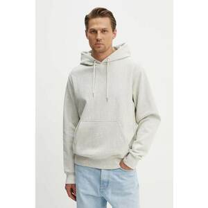 A.P.C. hanorac de bumbac Hoodie Bruce bărbați, culoarea bej, cu glugă, melanj, COGWV.H27867.PAA imagine