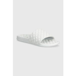 APL Athletic Propulsion Labs slapi de piele LUSSO SLIDE femei, culoarea alb imagine