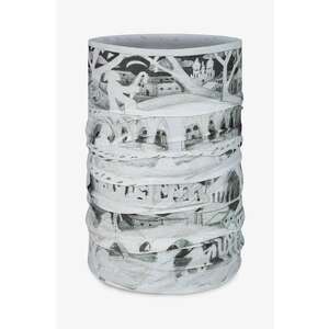 Buff fular împletit Coolnet UV culoarea gri, cu model, 134428 imagine