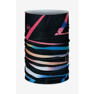 Buff fular împletit Reflective culoarea negru, cu model, 133665 imagine