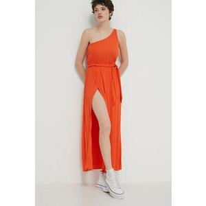 Billabong rochie culoarea portocaliu, maxi, evazată, EBJWD00143 imagine
