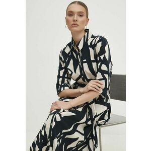 Answear Lab rochie culoarea negru, maxi, evazată imagine