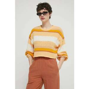 Billabong pulover Sol Time femei, culoarea galben, ABJSW00269 imagine