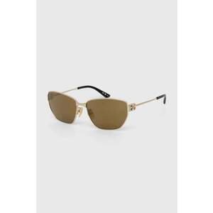 Balenciaga ochelari de soare culoarea auriu, BB0337SK imagine