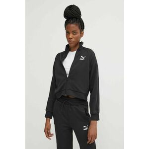 Puma bluză T7 femei, culoarea negru, uni 624211 imagine