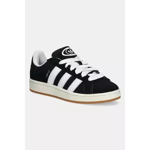 adidas Originals sneakers din piele întoarsă Campus 00S culoarea negru HQ8708-black imagine