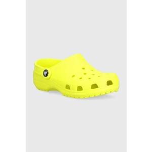 Crocs slapi copii Classic Kids Clog culoarea gri imagine
