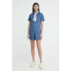 Levi's salopeta jeans bumbac, cu guler imagine