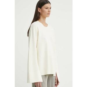 AERON pulover de lana PRIAM femei, culoarea bej, AW24RSPU246486 imagine