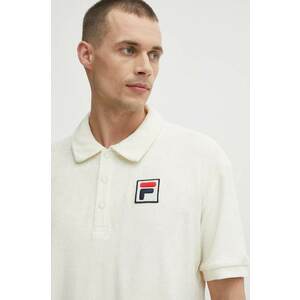 Fila polo de bumbac Liverpool culoarea bej, neted, FAM0650 imagine