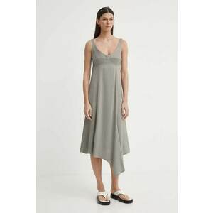 AERON rochie ARRAY culoarea gri, midi, evazată, AW24RSDR498475 imagine