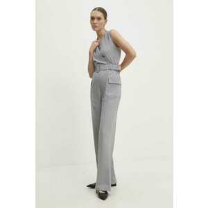 Answear Lab salopeta culoarea gri, cu decolteu in v imagine