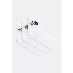 The North Face sosete 3-pack barbati, culoarea alb imagine