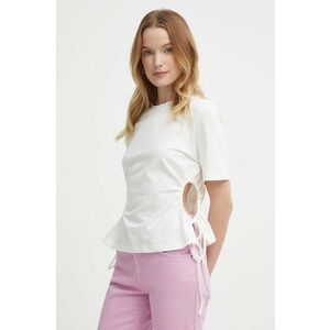 Sisley tricou femei, culoarea bej imagine