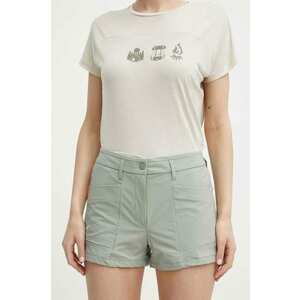 Salewa pantaloni scurți outdoor Puez culoarea gri, neted, medium waist, 00-0000028315 imagine