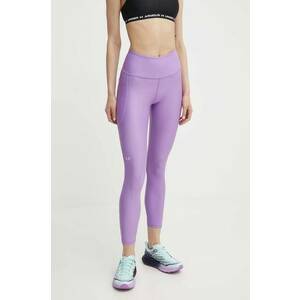 Under Armour leggins de antrenament culoarea violet, neted, 1365335 imagine