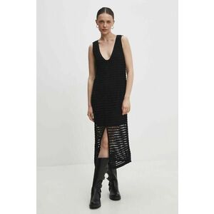 Answear Lab rochie culoarea negru, maxi, dreaptă imagine