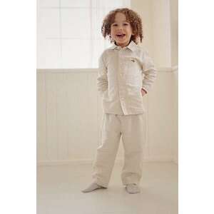 Konges Sløjd cămașă de in pentru copii culoarea gri imagine