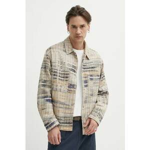 IRO geacă cu aspect de cămașă culoarea bej, de tranzitie, oversize imagine