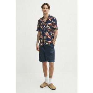 The Kooples camasa barbati, culoarea albastru marin, relaxed, HCCC28058K imagine