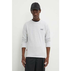 Superdry bluza barbati, culoarea gri, melanj imagine