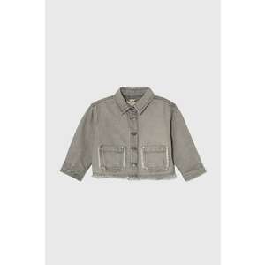 zippy geacă din denim pentru copii culoarea gri imagine